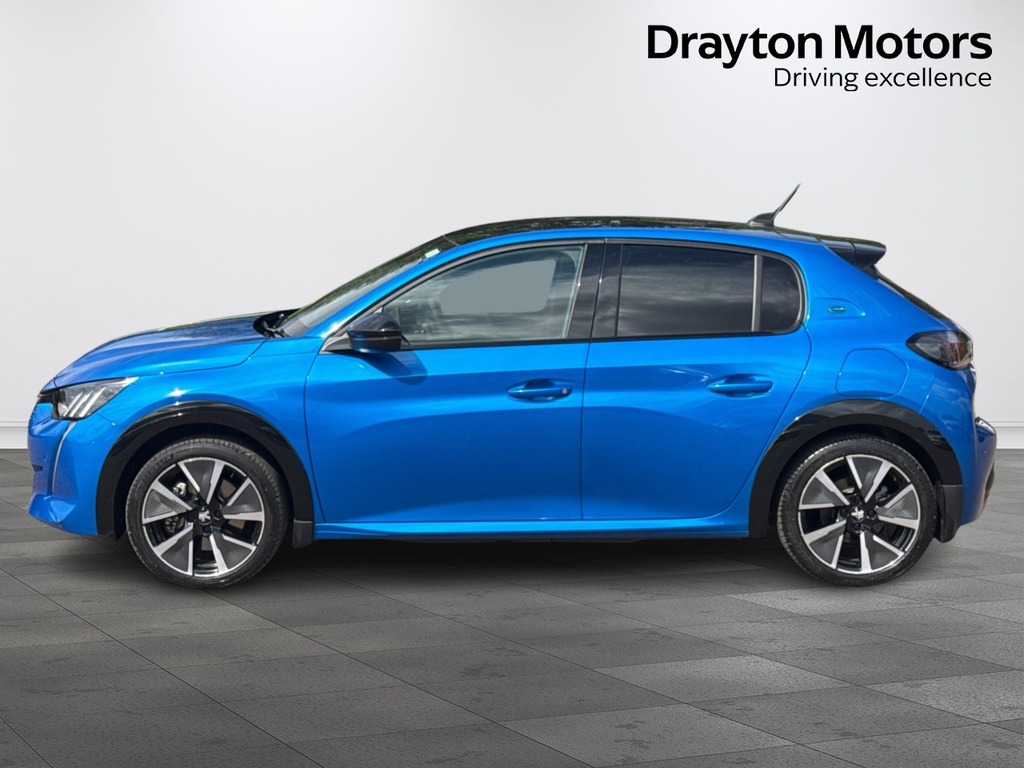 Peugeot e-208 50Kwh Gt Line Hatchback 136 Ps Blue #5