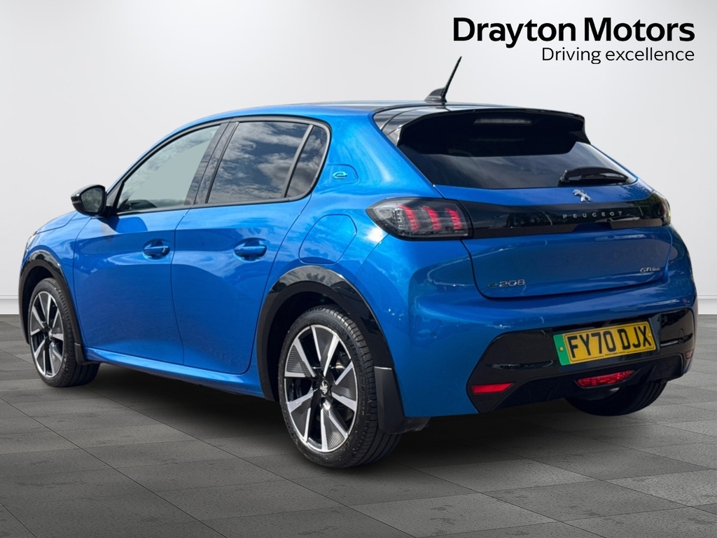 Peugeot e-208 50Kwh Gt Line Hatchback 136 Ps Blue #6