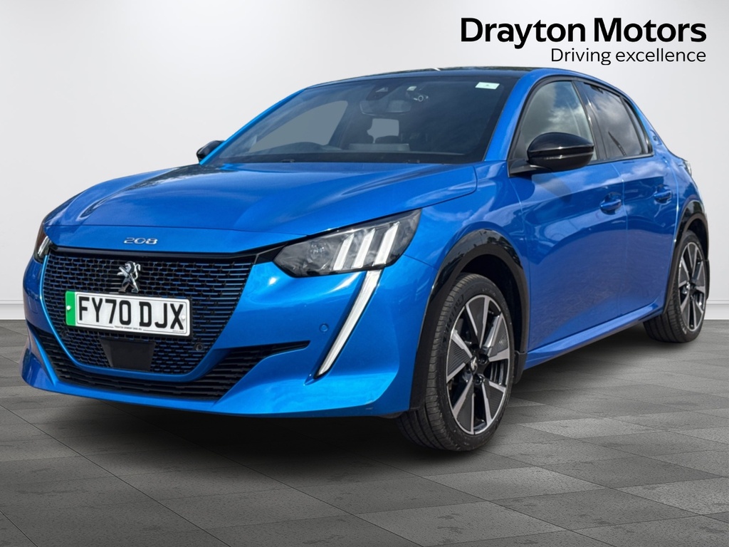 Peugeot e-208 50Kwh Gt Line Hatchback 136 Ps Blue #4