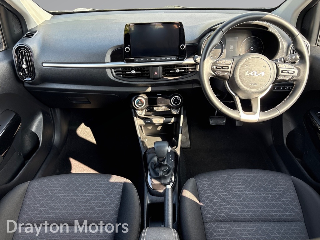 Kia Picanto 1.0 Dpi 3 Hatchback Amt Euro 6 Ss 6 YR23WVY Black #2