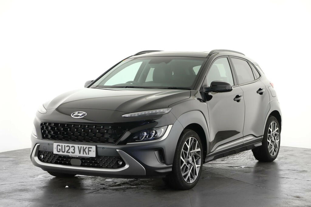 Hyundai Kona 1.6 Gdi Hybrid Ultimate Dct GU23VKF Black #6