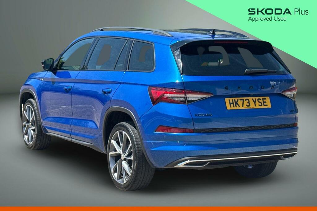 Skoda Kodiaq 2.0 Tdi 200 Sport Line 4X4 Dsg 7 Seat HK73YSE Blue #3