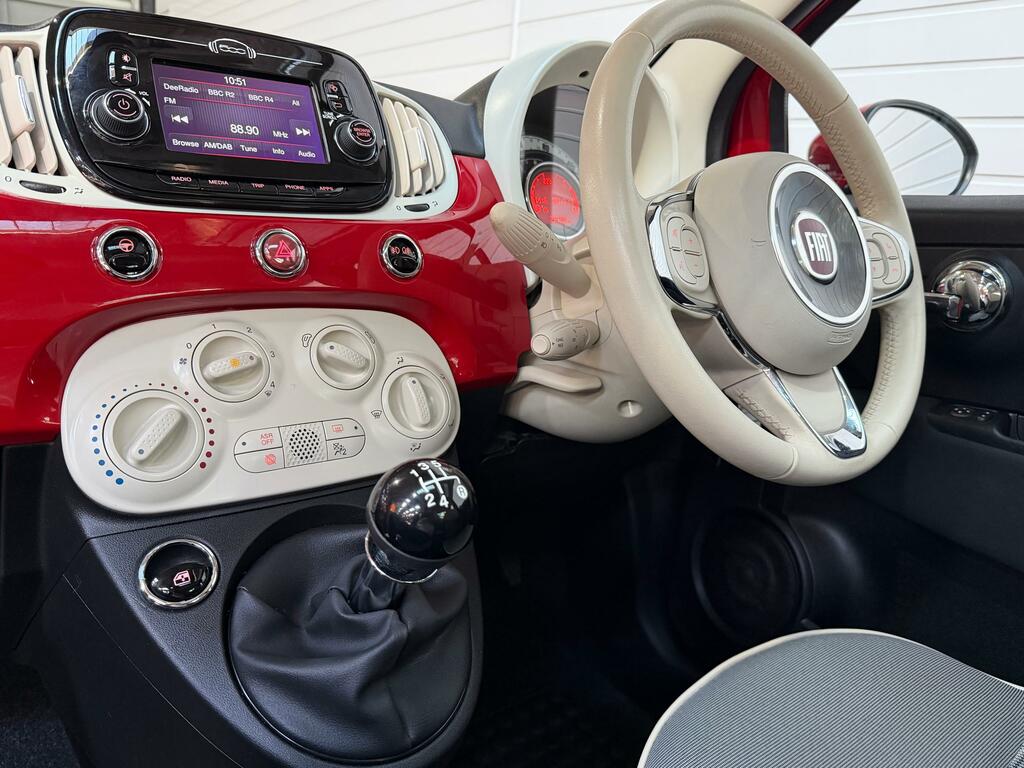 Fiat 500 1.2 Lounge Hatchback Euro 6 Ss Red #4