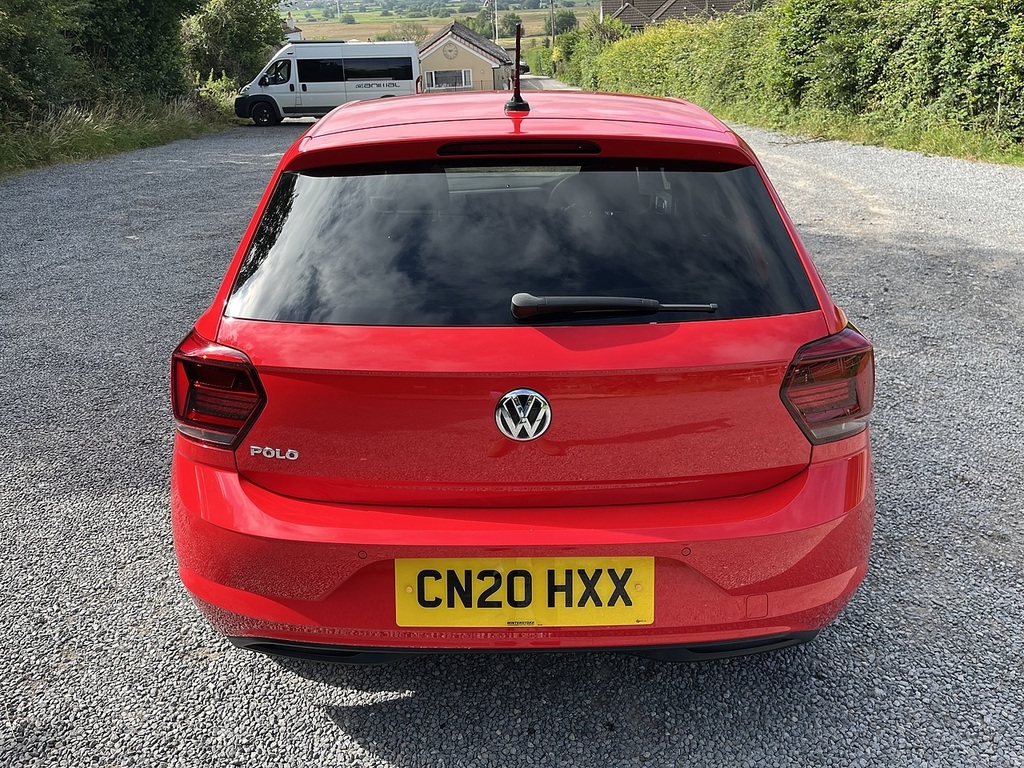 Volkswagen Polo Se Tsi Dsg Red #4