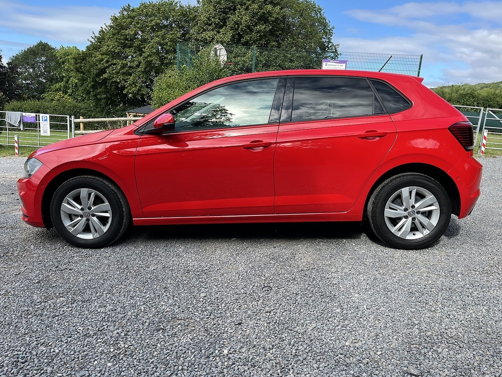 Volkswagen Polo Se Tsi Dsg Red #6