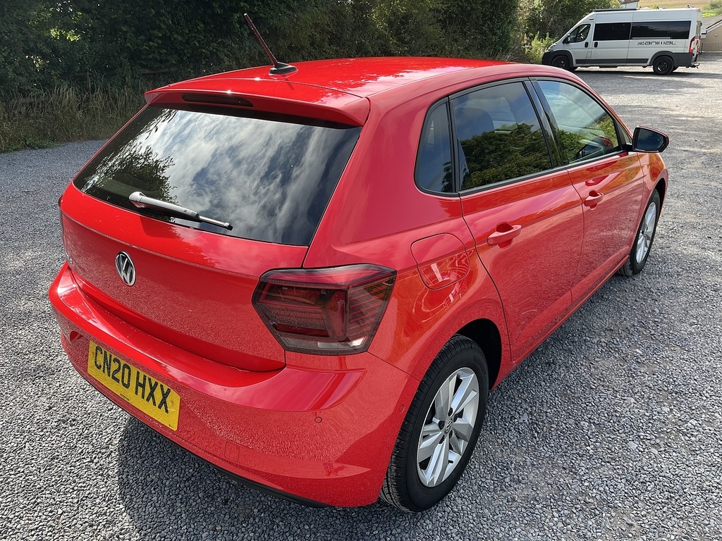 Volkswagen Polo Se Tsi Dsg Red #3