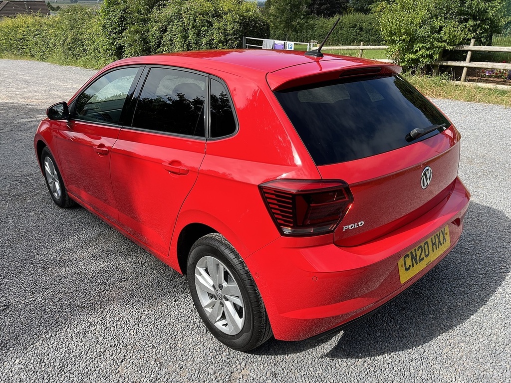 Volkswagen Polo Se Tsi Dsg Red #5