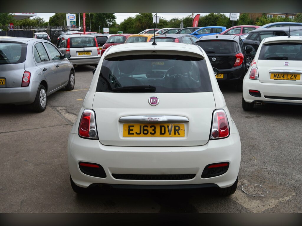Fiat 500 1.2 S Hatchback Euro 5 Ss 69 White #5