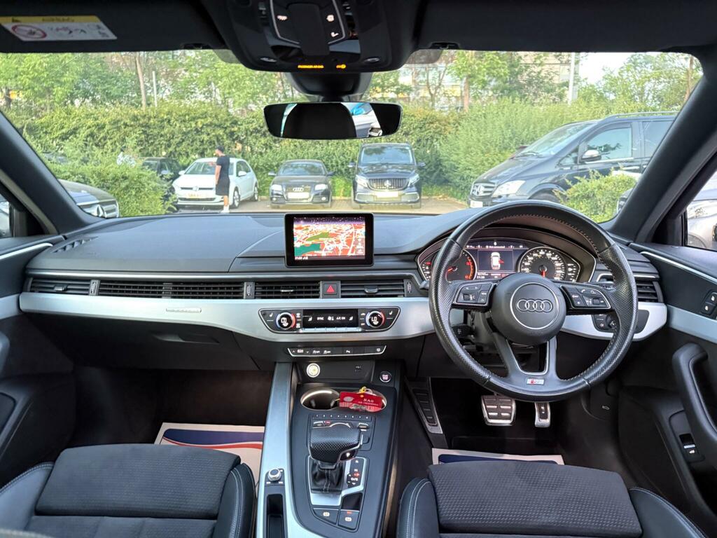 Audi A4 Avant 2.0 Tdi 40 S Line S Tronic Quattro Euro 6 Ss KJ19OCZ Black #2
