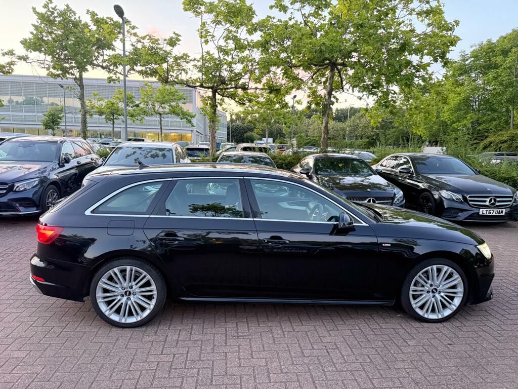 Audi A4 Avant 2.0 Tdi 40 S Line S Tronic Quattro Euro 6 Ss KJ19OCZ Black #3