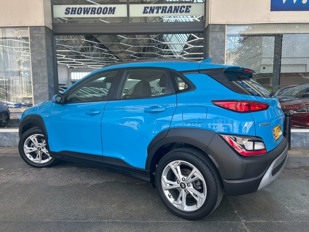 Hyundai Kona 1.0 T-gdi Mhev Se Connect Suv Hybrid LX23ZWB Blue #4