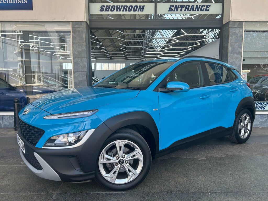 Hyundai Kona 1.0 T-gdi Mhev Se Connect Suv Hybrid LX23ZWB Blue #2