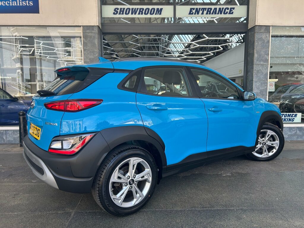 Hyundai Kona 1.0 T-gdi Mhev Se Connect Suv Hybrid LX23ZWB Blue #6