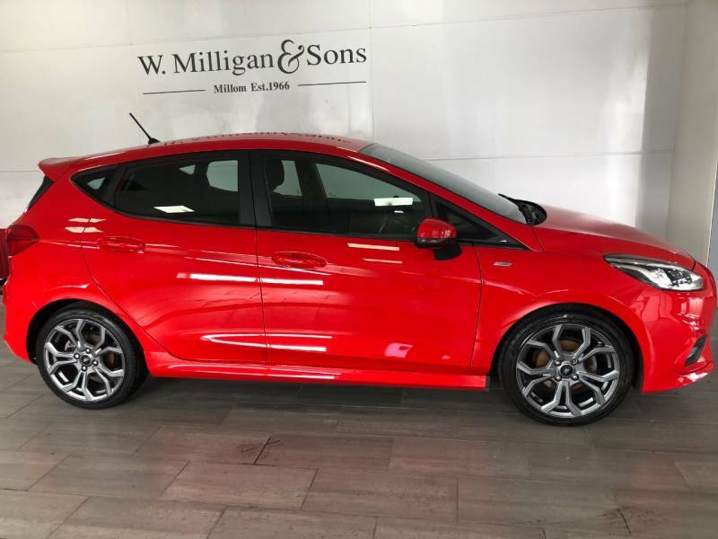 Ford Fiesta 1.0 Ecoboost 140 St-line - 2018 68 GK68AYS Red #3