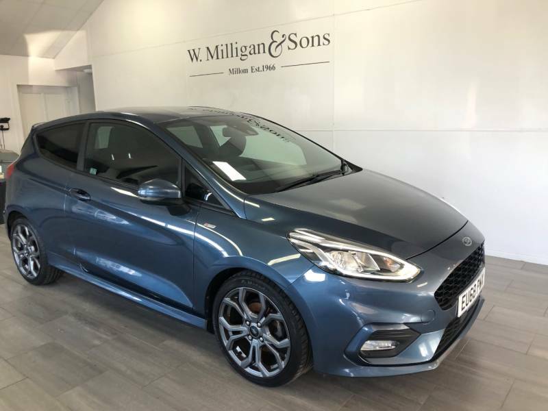 Ford Fiesta 1.0 Ecoboost 125 St-line EU68PWX Blue #2
