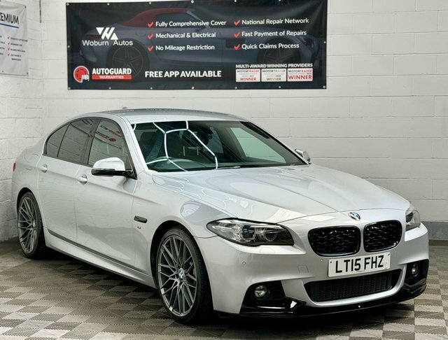 BMW 5 Series 2.0 520D M Sport Saloon Euro 6 S Silver #4