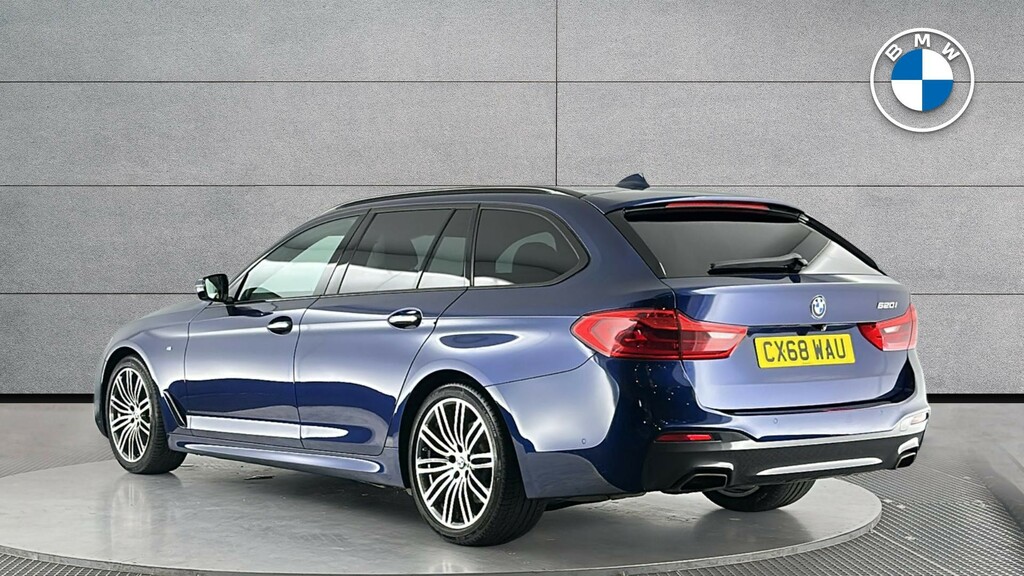 BMW 5 Series 520I M Sport Touring Blue #2