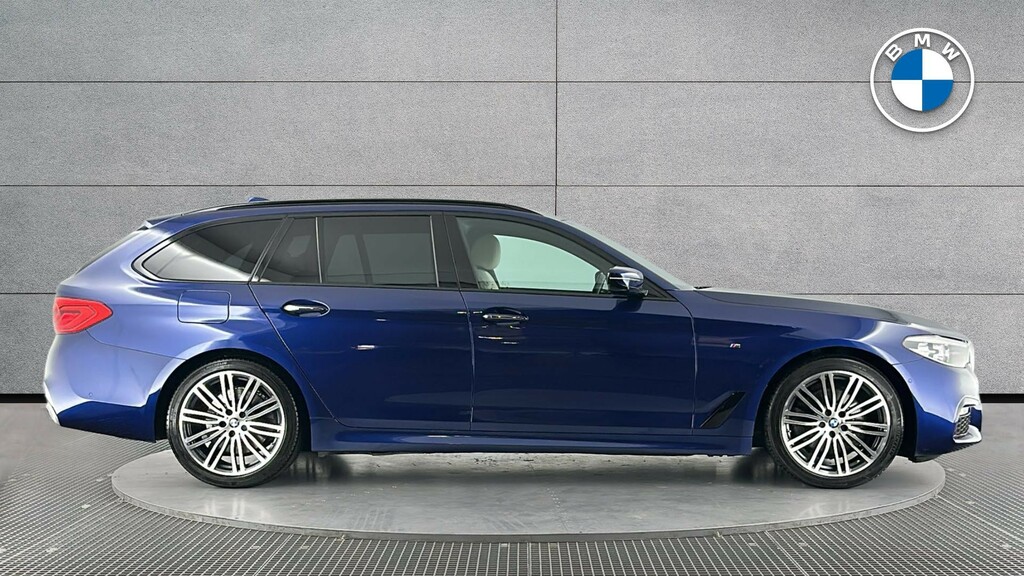 BMW 5 Series 520I M Sport Touring Blue #3