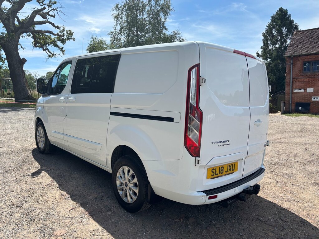 Ford Transit Custom 2.0 300 Ecoblue Limited Crew Van Double Cab Di SL18JXU White #5