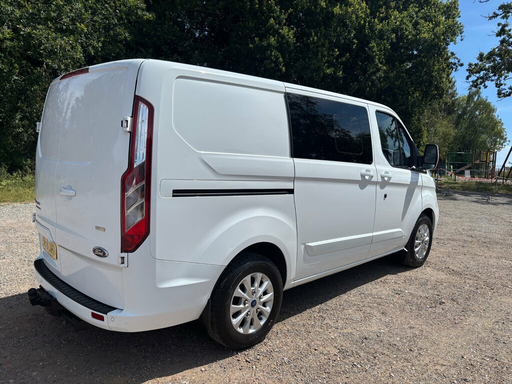 Ford Transit Custom 2.0 300 Ecoblue Limited Crew Van Double Cab Di SL18JXU White #3