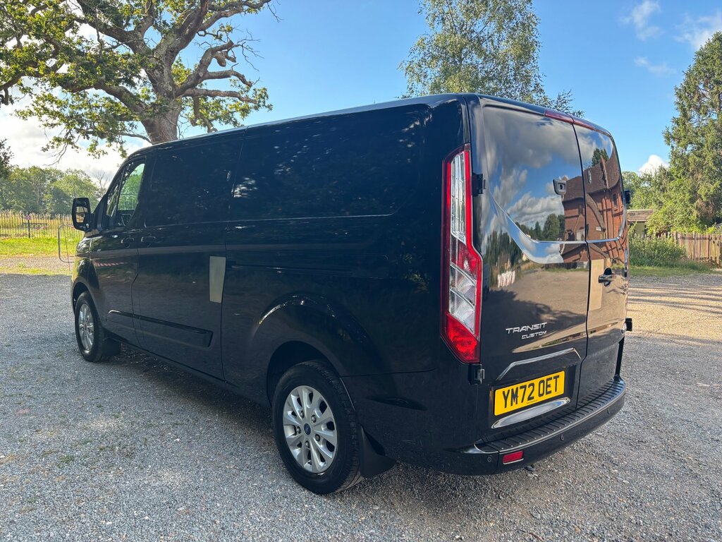 Ford Transit Custom 2.0 300 Ecoblue Limited Panel Van YM72OET Black #5