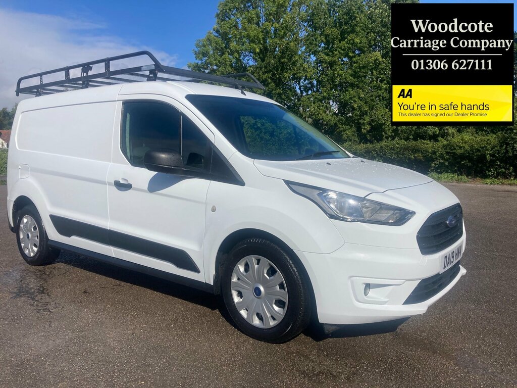 Ford Transit Connect 1.5 Ecoblue 100Ps Trend L2 Miles With Full Service White