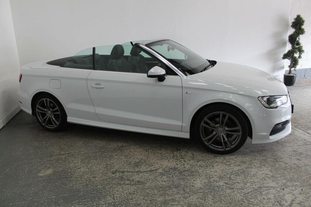 Audi A3 Cabriolet Convertible 2.0 Tdi S Line Euro 6 Ss 2015 White #3