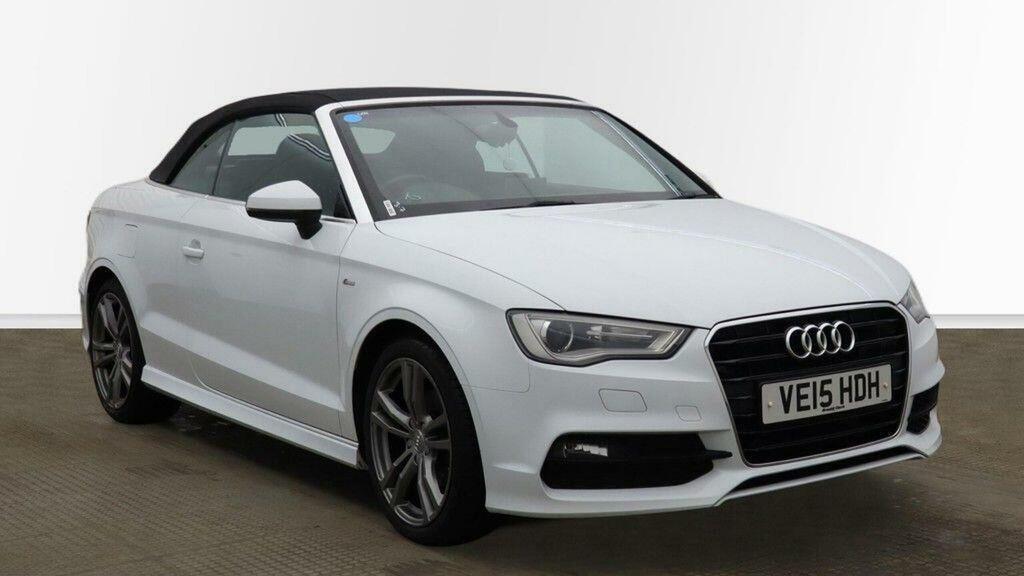 Audi A3 Cabriolet 2.0 Tdi S Line Euro 6 Ss White