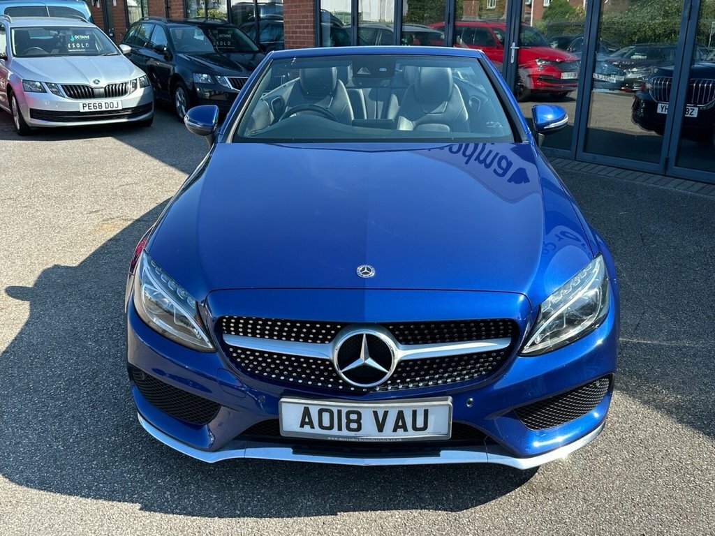 Mercedes-Benz C Class 2018 2.0 C200 Amg Line Cabriolet G-tron Blue