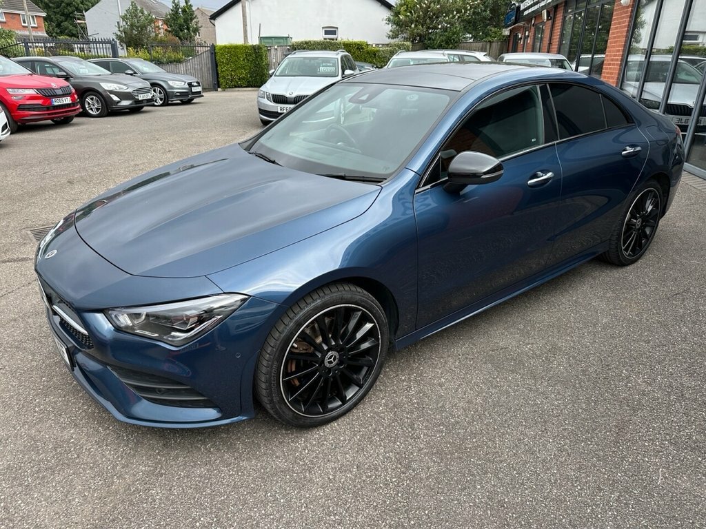 Mercedes-Benz CLA Class 2023 1.3 Cla250e 15.6Kwh Amg Line Night Edition P Blue #3