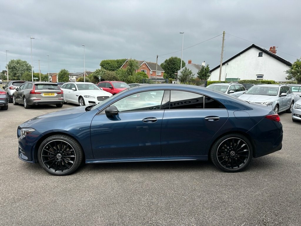 Mercedes-Benz CLA Class 2023 1.3 Cla250e 15.6Kwh Amg Line Night Edition P Blue #4