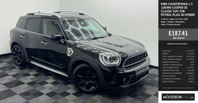 Mini Countryman 2022 1.5 10Kwh Cooper Se Classic Suv Pl FX22GPV Black #3