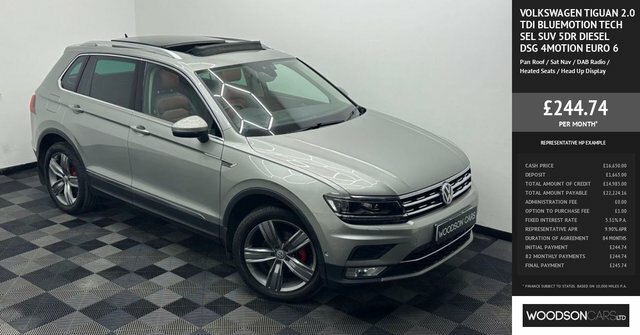 Volkswagen Tiguan 2016 2.0 Tdi Bluemotion Tech Sel Suv Ds PO66WBF Silver #3