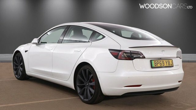 Tesla Model 3 2019 Dual Motor Performance Saloon BP69YBJ White #2
