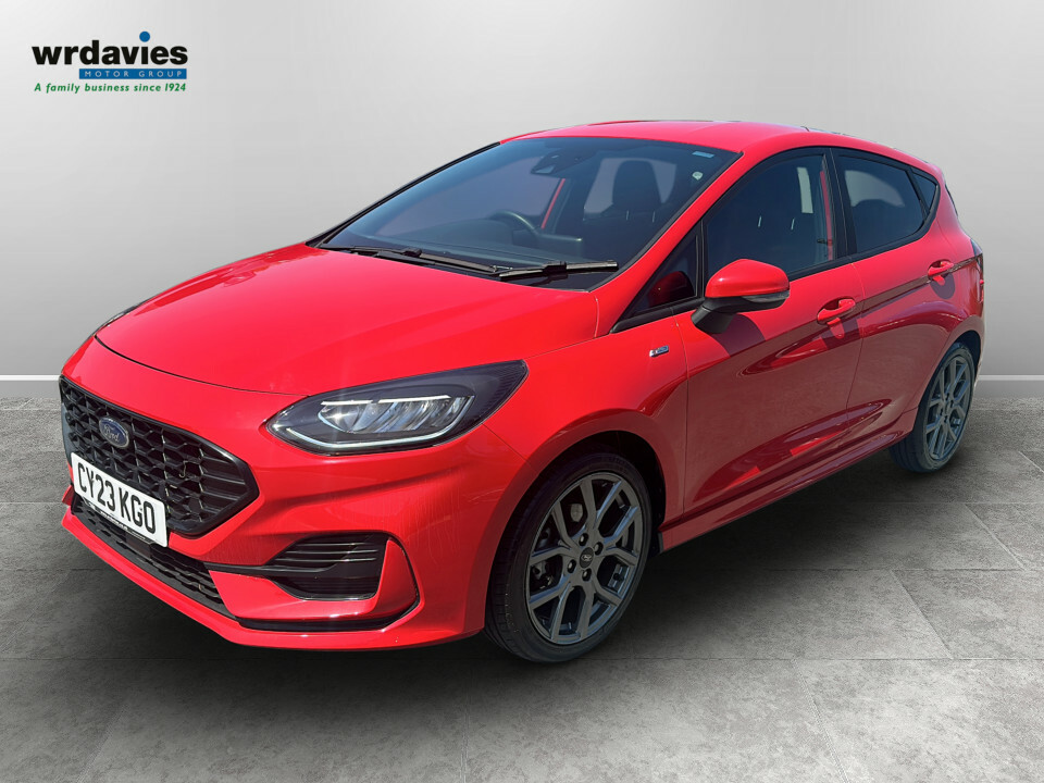 Ford Fiesta 1.0T Ecoboost St-line - 1 Owner Sat Nav Wi CY23KGO Red #3