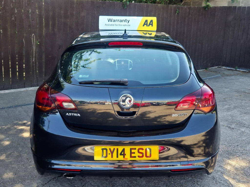 Vauxhall Astra 2.0 Cdti Tech Line Gt Euro 5 Ss DY14ESO Black #6