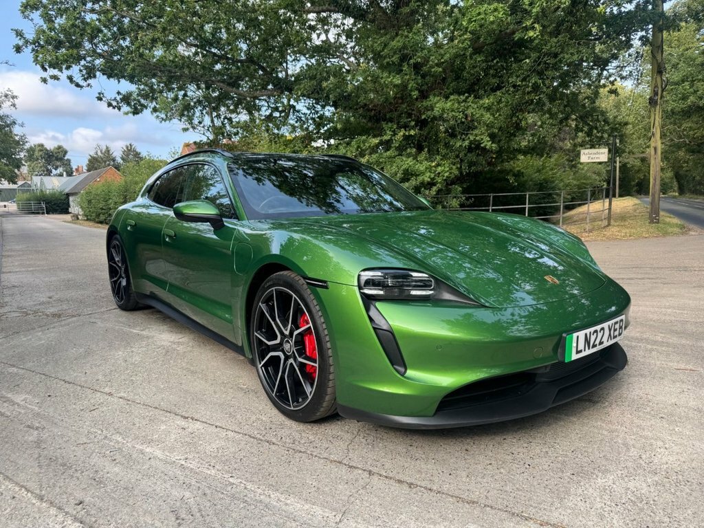 Porsche Taycan Estate Green