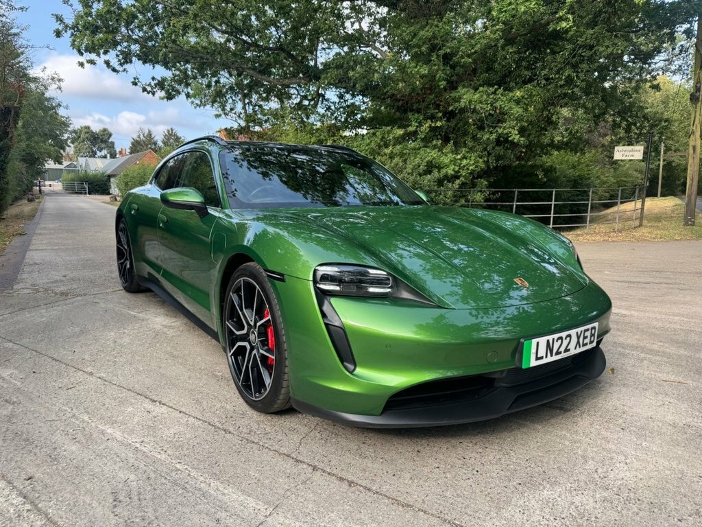 Porsche Taycan Estate LN22XEB Green #2