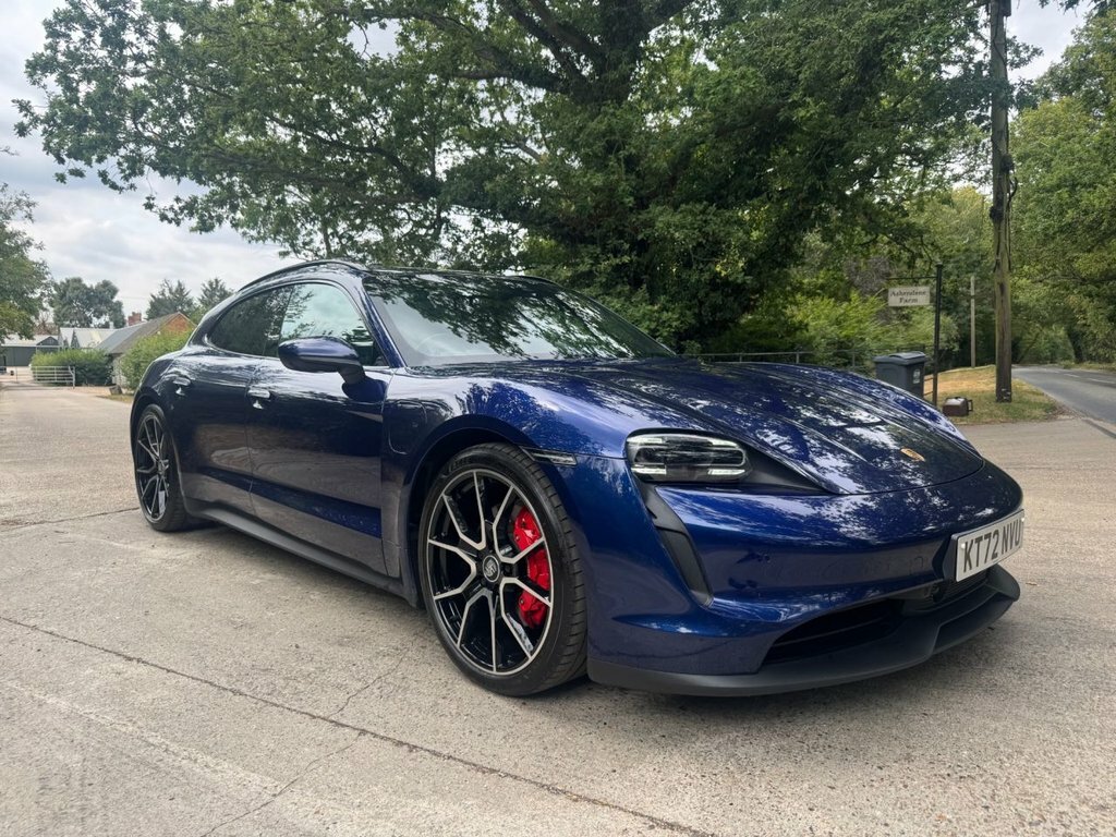 Porsche Taycan Estate Blue