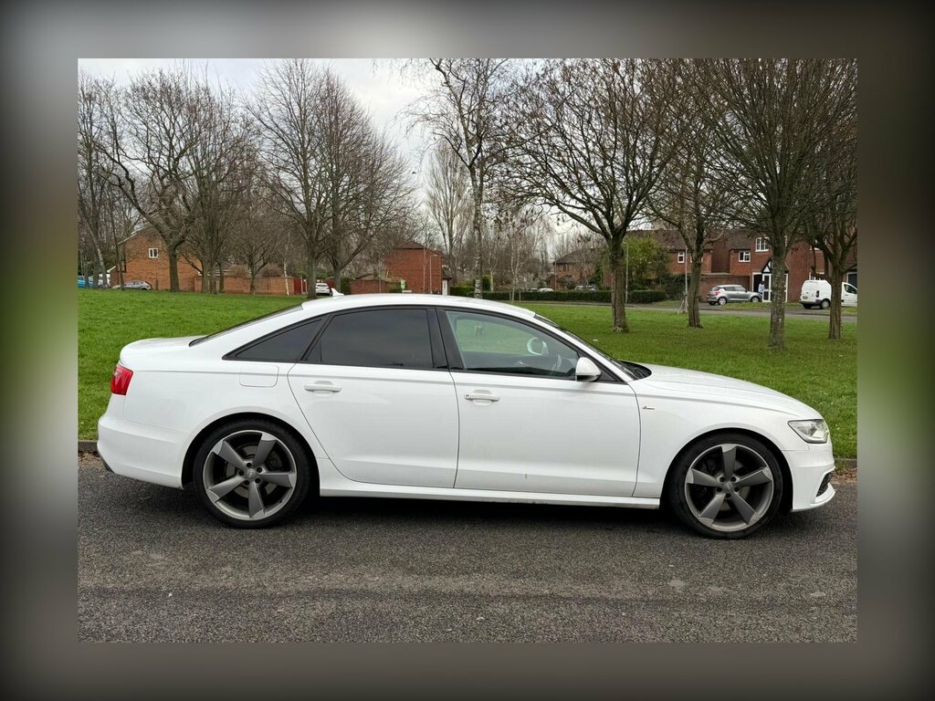 Audi A6 Saloon 3.0 Tdi V6 Black Edition S Tronic Quattro Euro 5 White #4