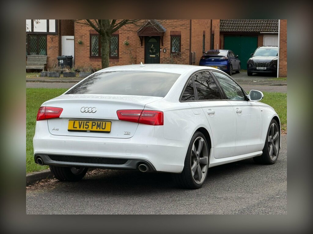 Audi A6 Saloon 3.0 Tdi V6 Black Edition S Tronic Quattro Euro 5 White #6