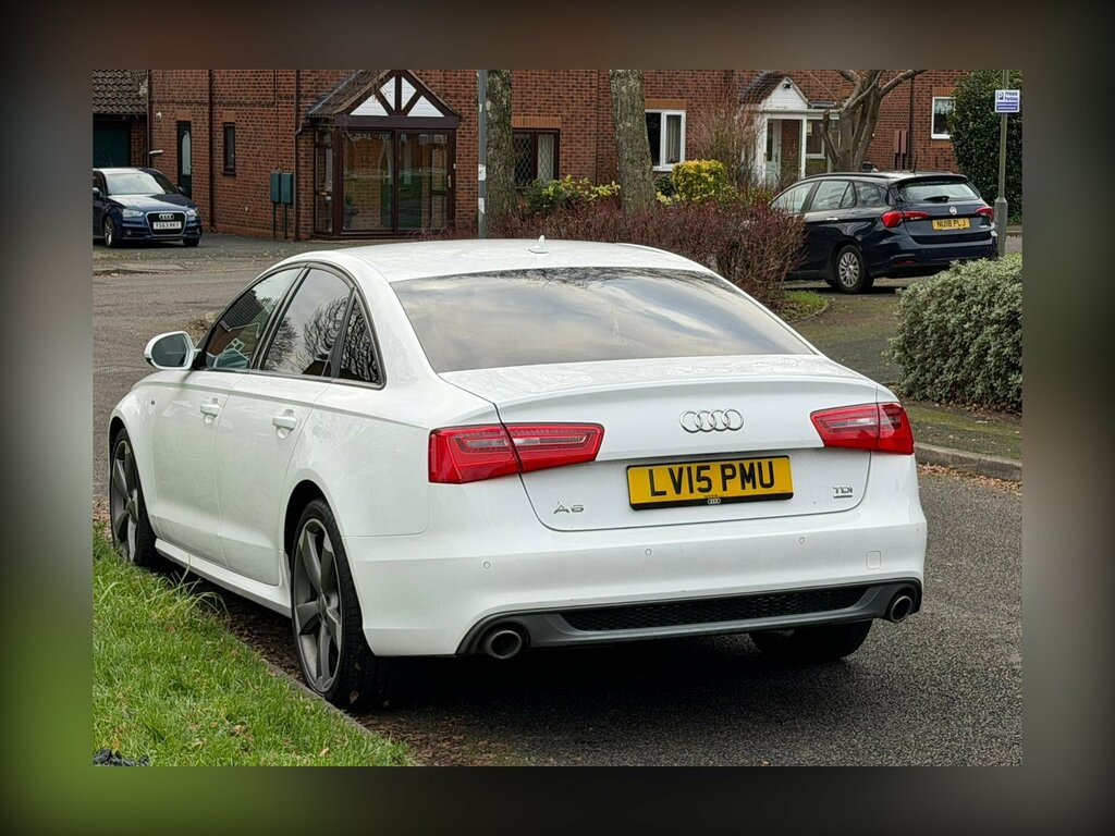 Audi A6 Saloon 3.0 Tdi V6 Black Edition S Tronic Quattro Euro 5 White #5