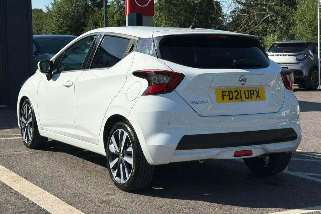 Nissan Micra 1.0 Ig T Tekna Hatchback Xtron White #5