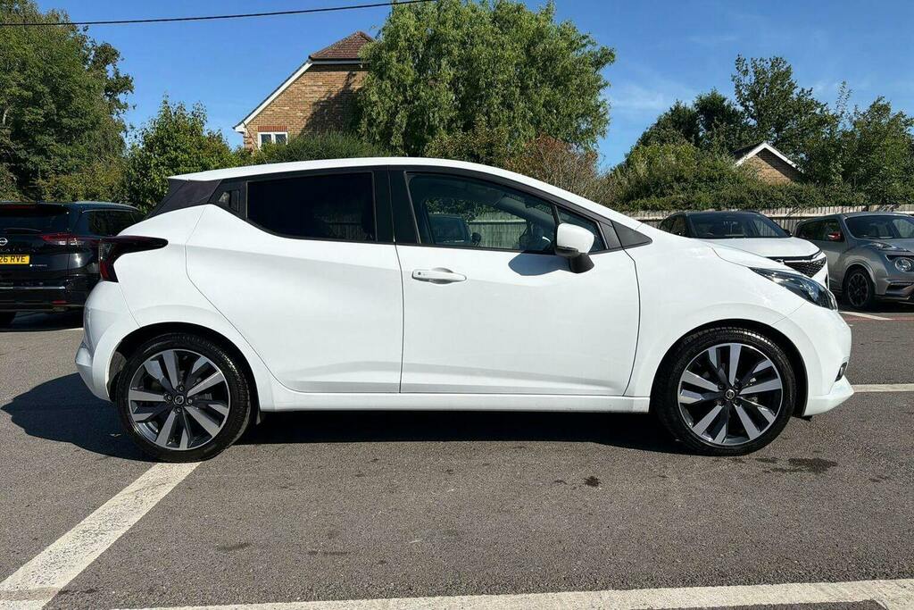 Nissan Micra 1.0 Ig T Tekna Hatchback Xtron White #2