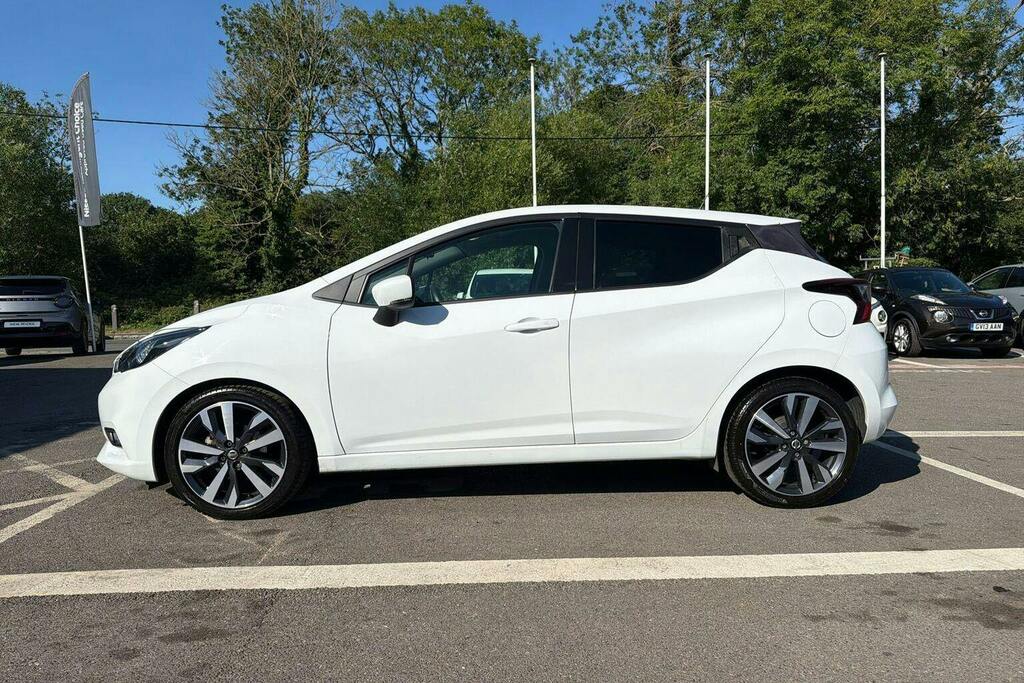 Nissan Micra 1.0 Ig T Tekna Hatchback Xtron White #6