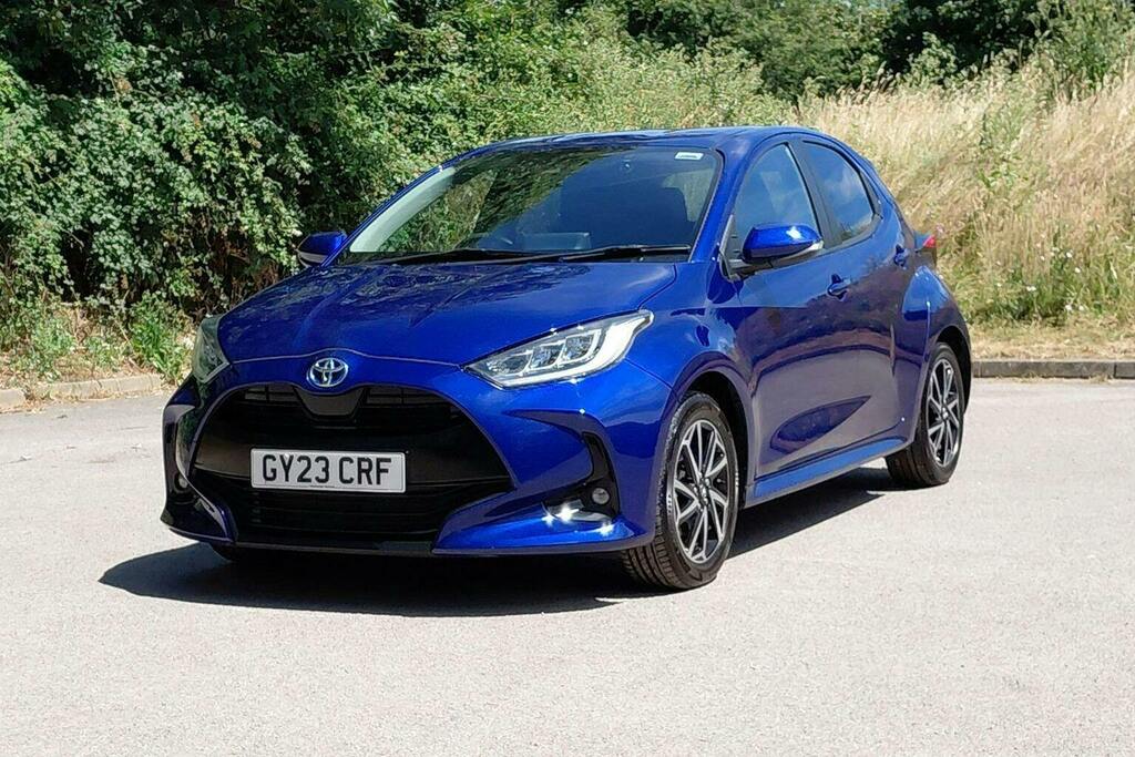 Toyota Yaris 1.5 Vvt H Design Hatchback Hybrid E Cvt GY23CRF Blue #3