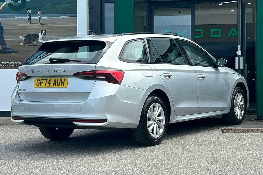 Skoda Octavia 1.5 Tsi Act Se Technology Estate GF74AUH Silver #3