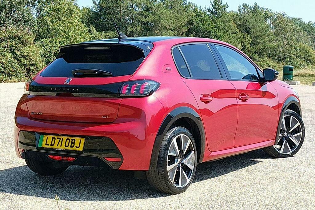 Peugeot e-208 50Kwh Gt Premium Hatchback Red #3