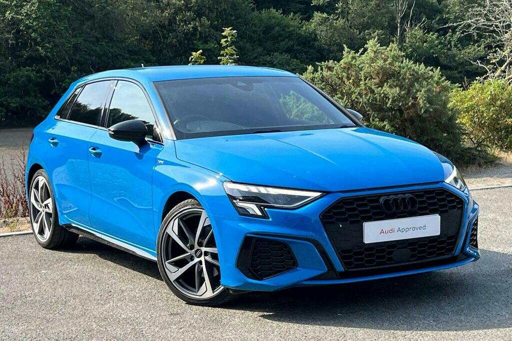 Audi A3 2.0 Tdi 35 Black Edition Sportback S Tr WK73TWV Blue
