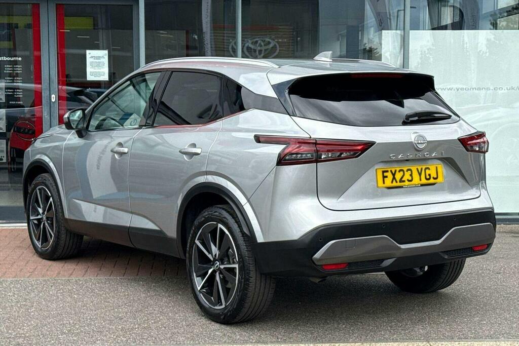 Nissan Qashqai 1.3 Dig T Mhev Tekna Suv Hybrid Xtron FX23YGJ Silver #5